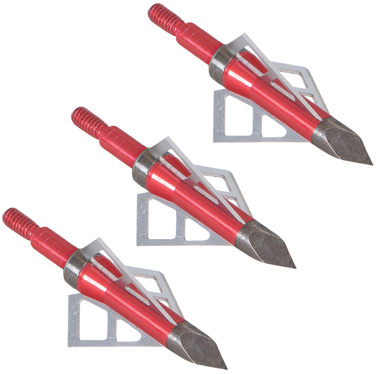 Allen Photon Fixed Broadhead Carbon Steel Tip Stainless Steel Blades Red 3-Pack
