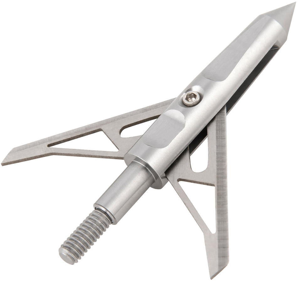 Allen Vapor Expandable Broadhead Bow and Crossbow Compatible Stainless Steel Silver 3-Pack