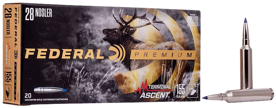 Federal Polymer Tip .28 Nosler 155 grain Polymer Tip ammunition