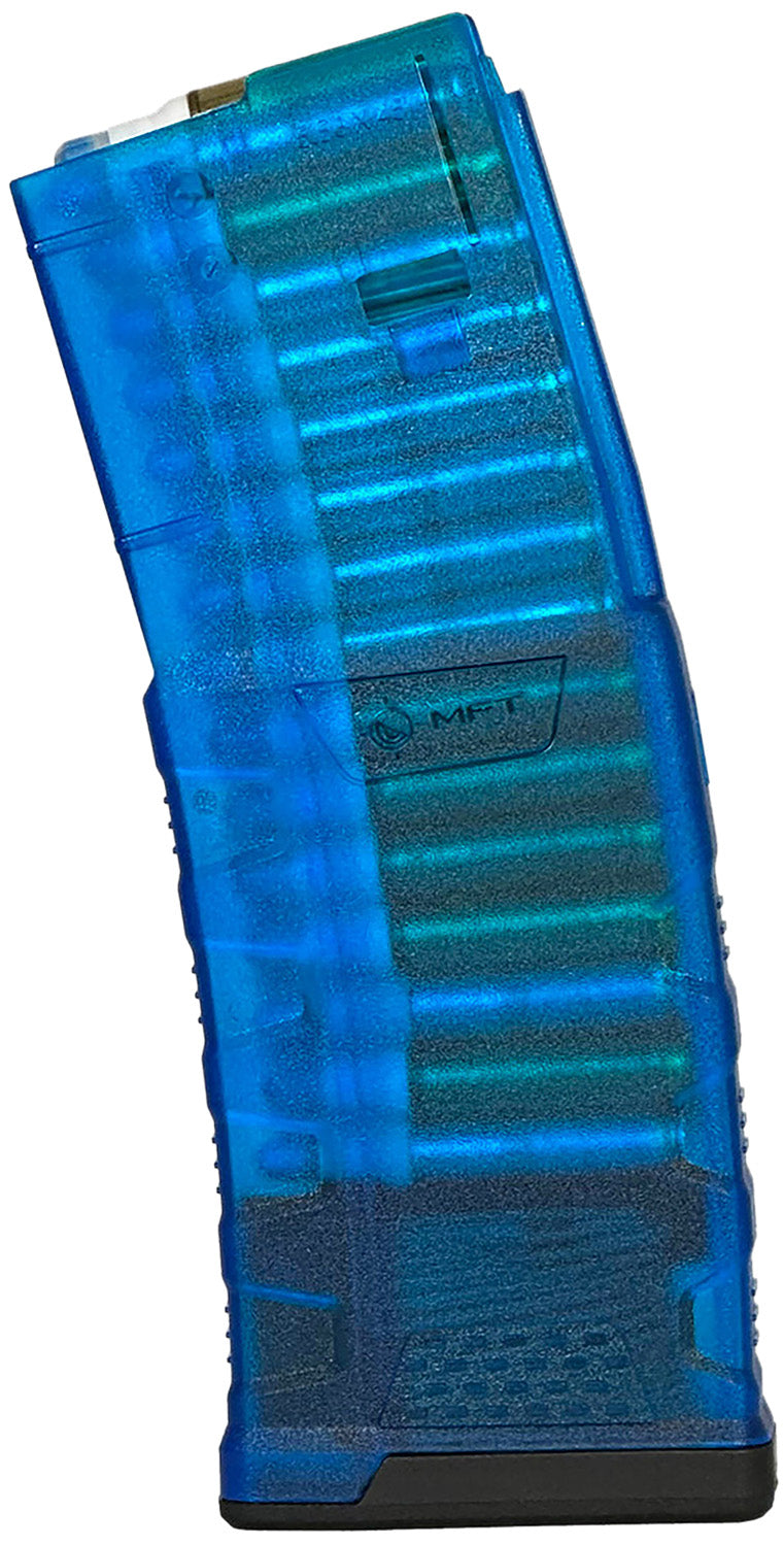 Mission First Tactical EXDPM556TB 30-Round 5.56 EXD Translucent Blue Magazine Fits AR/M4