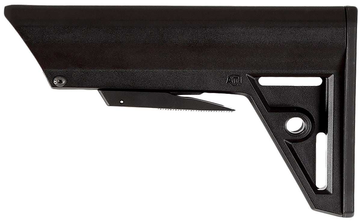 ATI GEN2 M4 Style Lightweight Adjustable Black Polymer Buttstock for AR-15 and AR-10