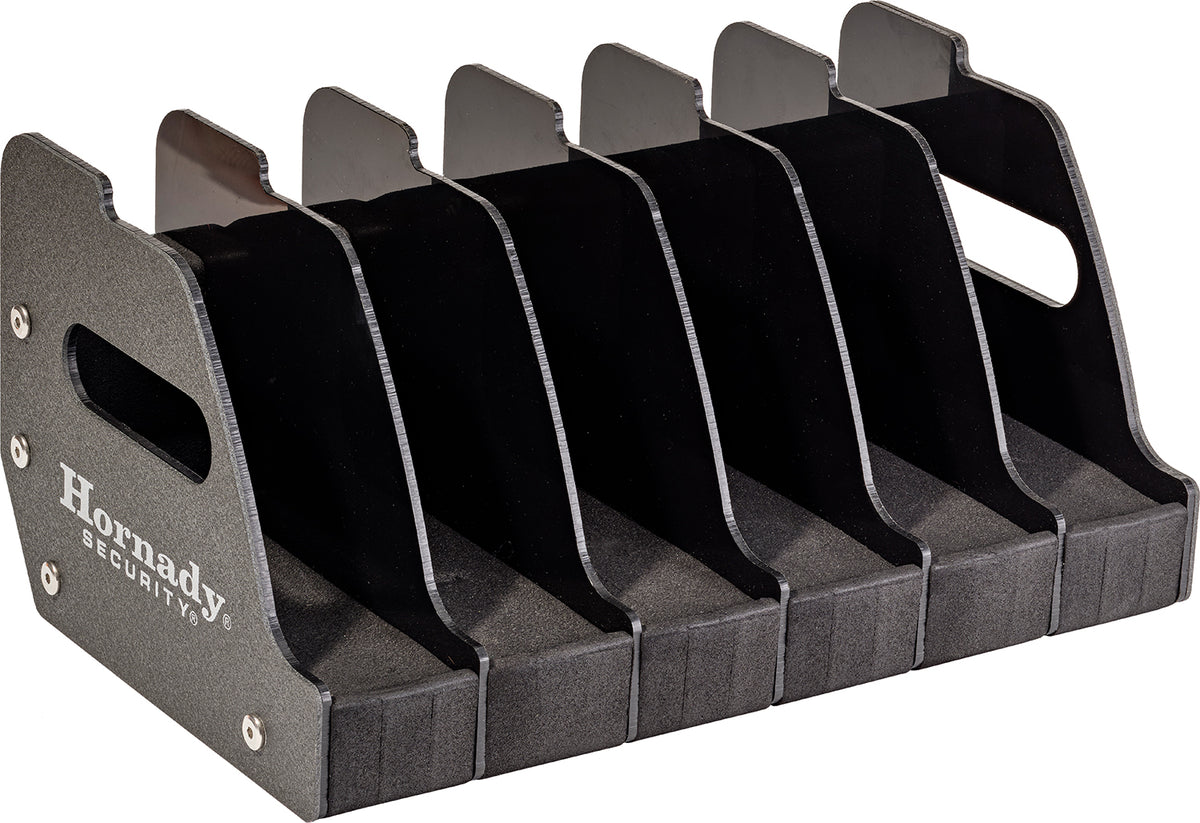 Hornady Metal Pistol Rack Model 95832 Holds 6 Guns with Foam Dividers