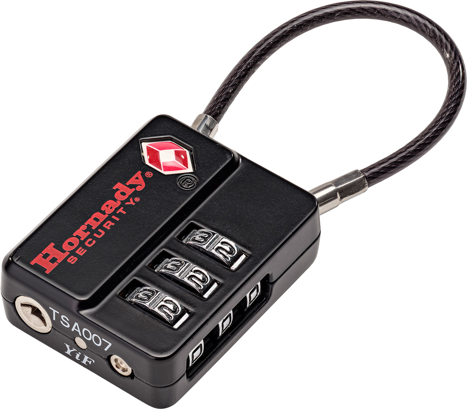 Hornady Flex Micro TSA Approved Combination Cable Lock Black Aluminum