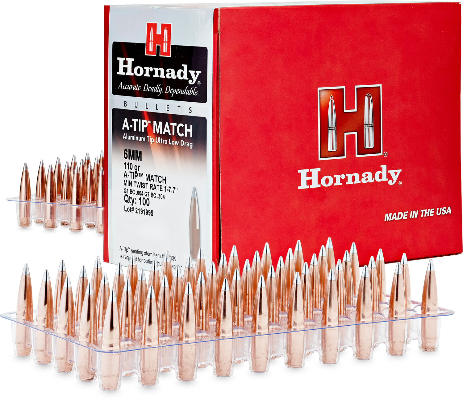 Hornady 6.5mm .264 135gr A-Tip Match Reloading Bullets 500-Count