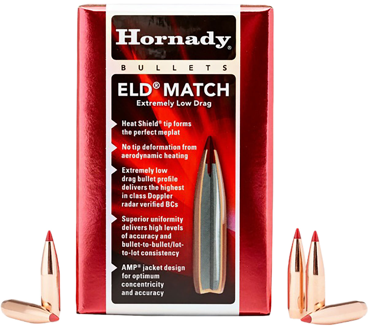 Hornady 6mm .243 109gr ELD Match Reloading Bullets 500-Count