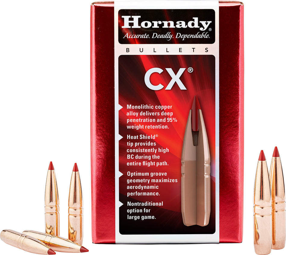 Hornady CX 90 Grain Bullets 6.5mm .264 50/Box