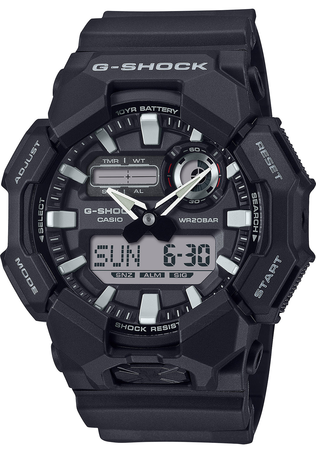 GSHOCK GA0101ACR ANLG-DIGTL BLK
