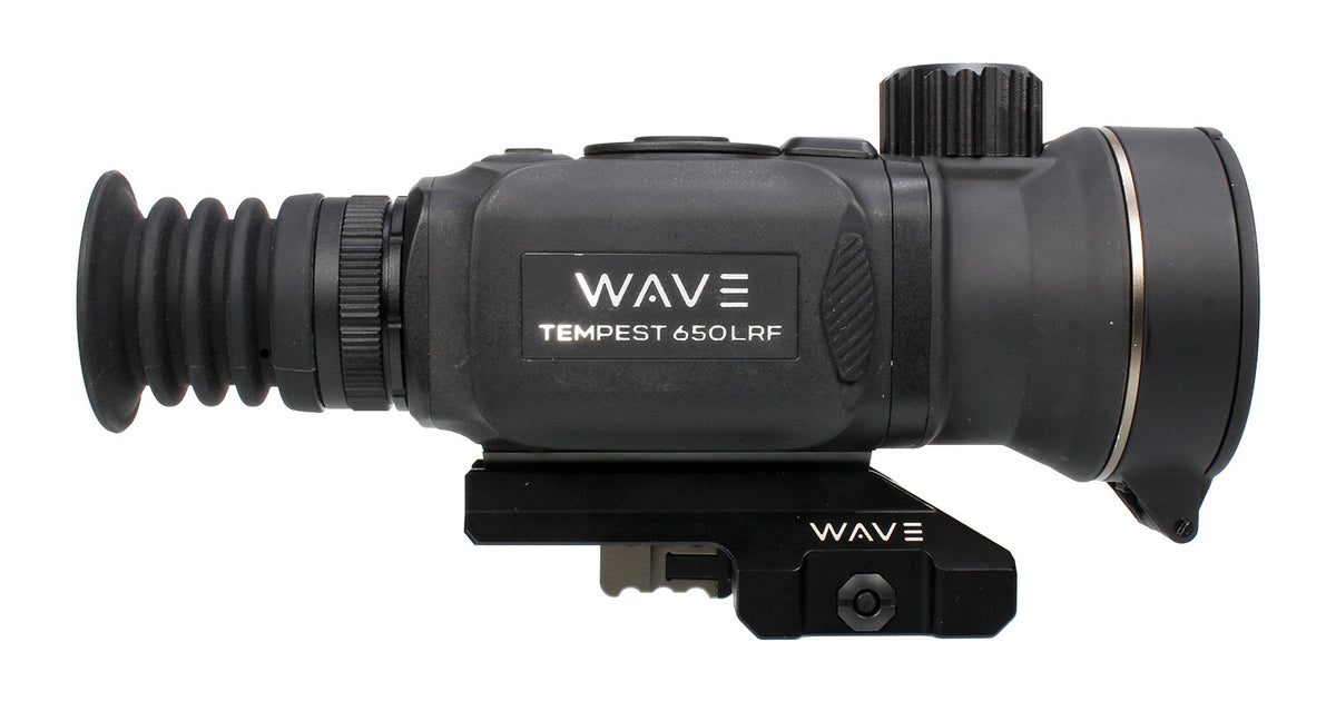 Wave WTS205 Tempest 650 LRF Thermal Scope 3x50mm Illuminated Multi Reticle Black 640x512 12 Microns 12x Digital Zoom 50Hz
