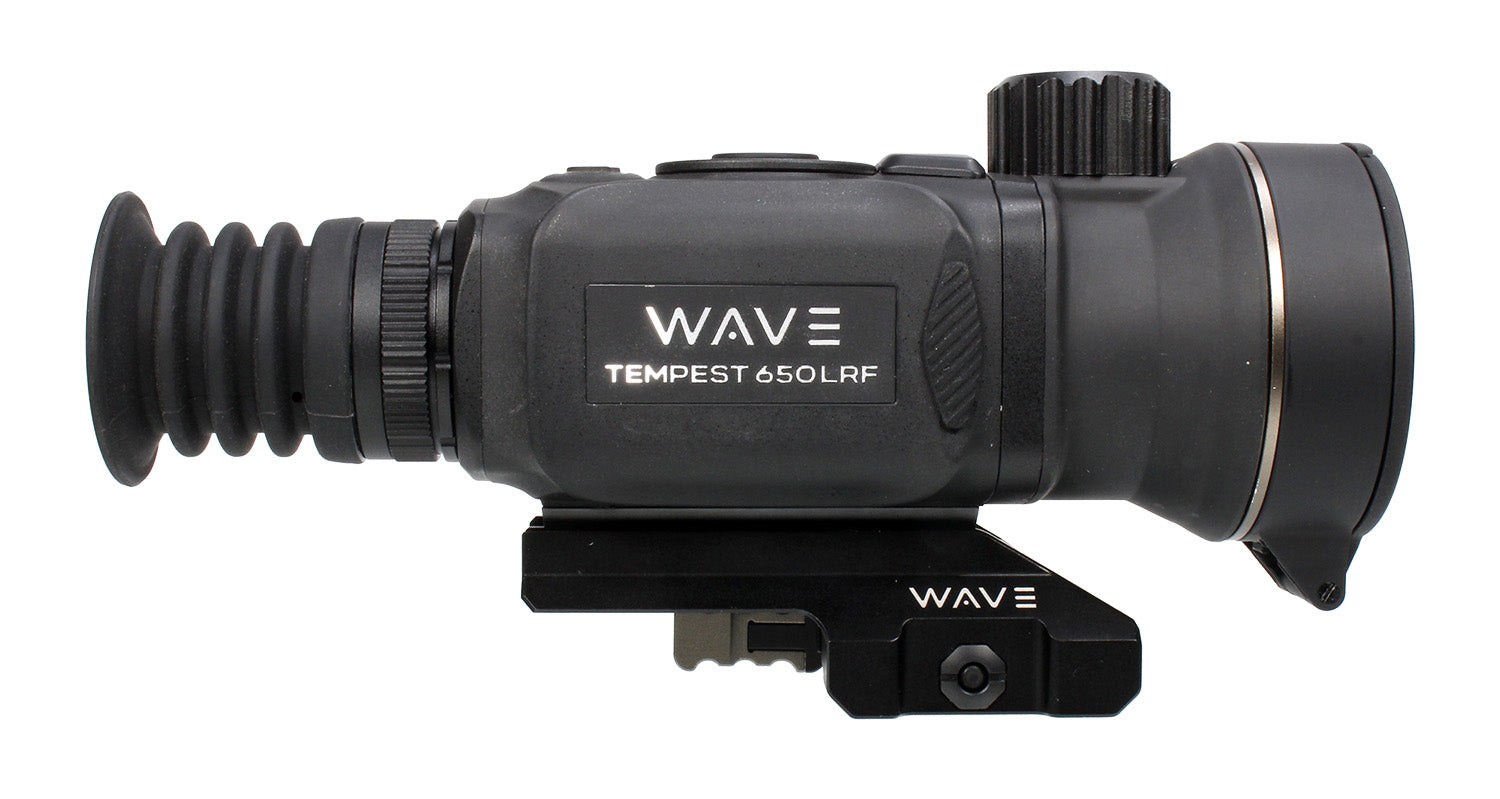 Wave WTS205 Tempest 650 LRF Thermal Scope 3x50mm Illuminated Multi Reticle Black 640x512 12 Microns 12x Digital Zoom 50Hz