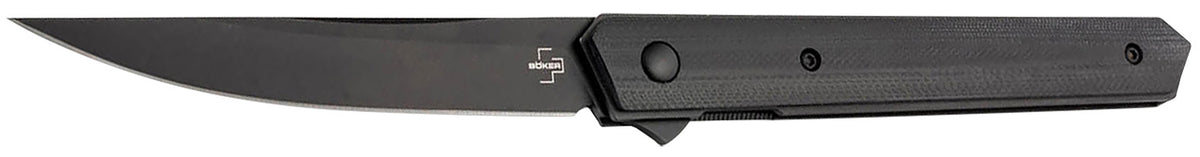 Boker Plus Kwaiken Air EDC Folder 3.54" Plain Black Blade G10 Scales