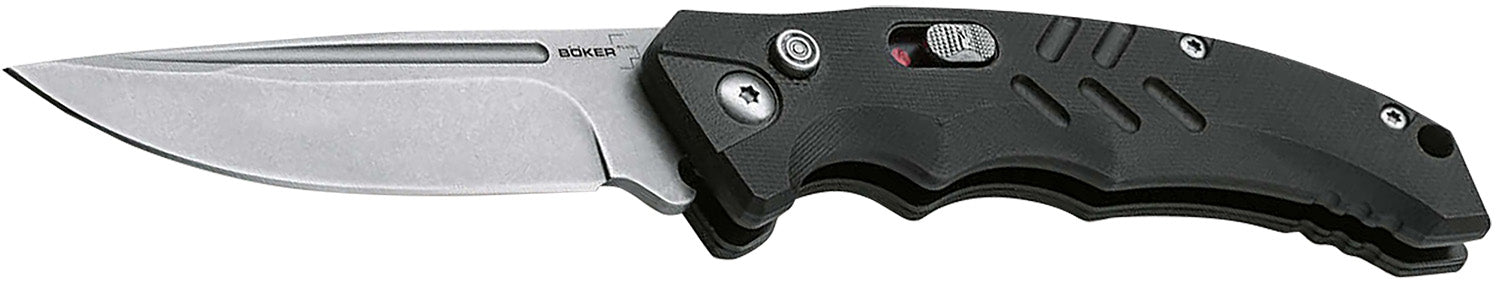 Boker Plus Intention II EDC Auto Folding Knife Drop Point D2 Blade Black G10 Handle