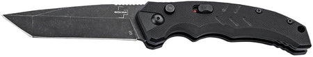 Boker Plus Intention II EDC Folding Tanto 3.07" D2 Blade Black G10 Handle Push Button