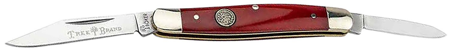 Boker Traditional Series 110844 Pen Knife D2 Steel Plain Blade Red Bone Handle