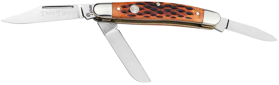 Boker Traditional Series Stockman 110852 Medium D2 Blade Brown Jigged Bone Handle