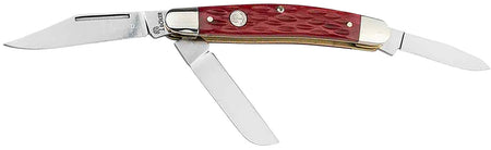 Boker Traditional Series Stockman 110855 Medium D2 Blade Red Jigged Bone Handle