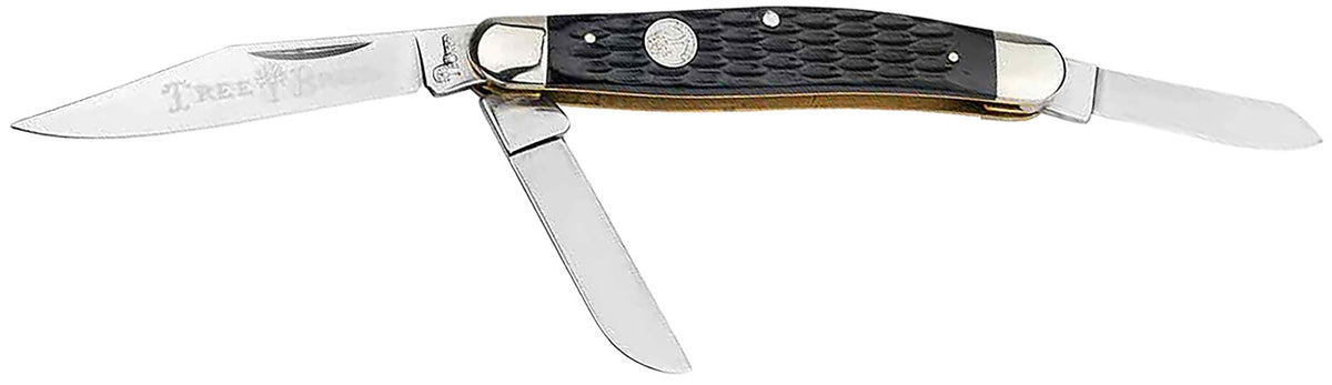 Boker Traditional Series Stockman 110856 Large D2 Blade Black Jigged Bone Handle