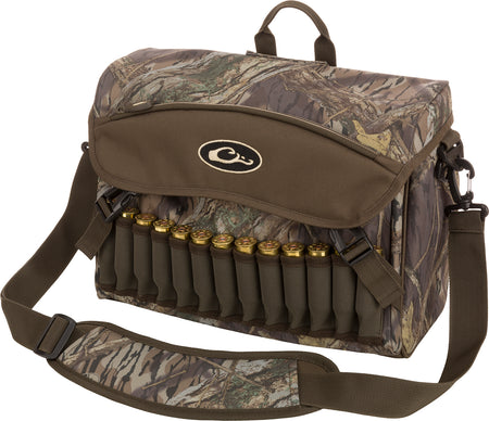 Drake Waterfowl DA1040021 Shoulder Bag 2.0 HD-2 Mossy Oak Shadow Branch with 13 Neoprene Shell Loops
