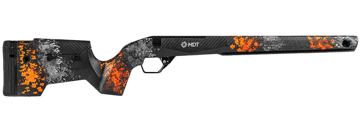 MDT Carbon Fiber Foam Filled Rifle Stock Orange/Gray Fits Remington 700