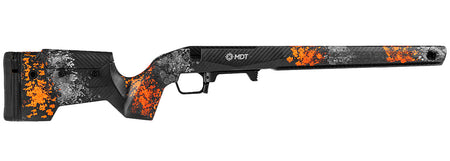 MDT Orange/Gray Foam Filled CRBN Carbon Fiber Stock for Remington 700