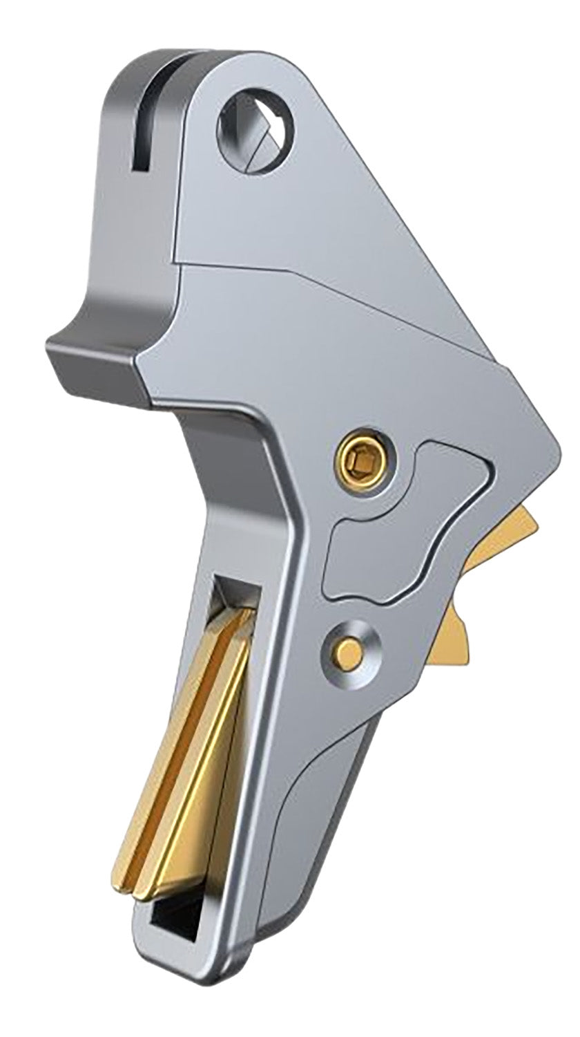 Tyrant CNC Gray and Gold M&P Trigger Fits Smith and Wesson Full-Size Compact