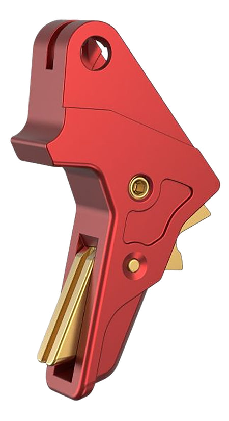Tyrant CNC Red and Gold M&P Trigger Fits Smith and Wesson Full-Size Compact