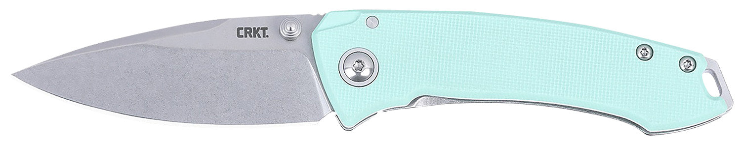 CRKT Tuna EDC 2.73" Stonewashed 14C28N Steel Folding Pocket Knife G10/SS Handle 2522B