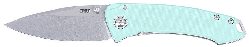 CRKT Tuna EDC 2.73" Stonewashed 14C28N Steel Folding Pocket Knife G10/SS Handle 2522B