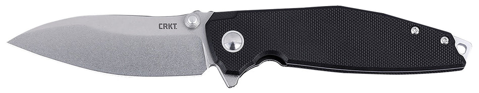 CRKT IBISD EDC 3.09" Stonewashed D2 Steel Folding Pocket Knife Black G10 Handle 2540
