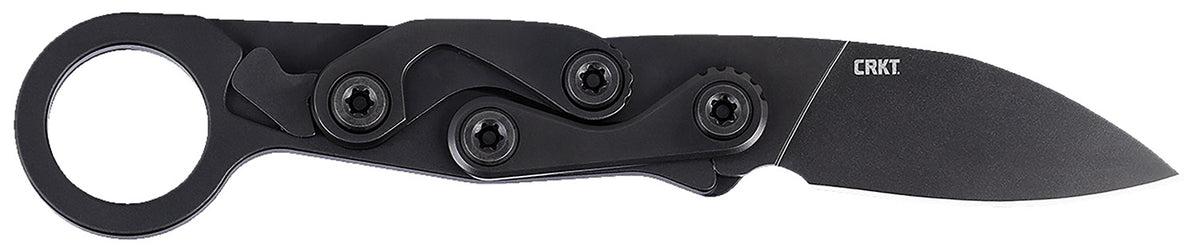 CRKT Provoke EDC 2.47" Black Oxide D2 Steel Folding Pocket Knife Black Aluminum Handle 4050K