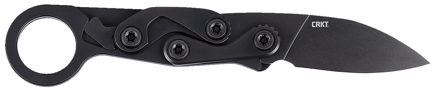 CRKT Provoke EDC 2.47" Black Oxide D2 Steel Folding Pocket Knife Black Aluminum Handle 4050K