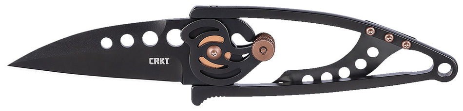 CRKT Snap Lock 2.55" Black TiNi 420J2 Stainless Folding Pocket Knife Black SS Handle 5102NK