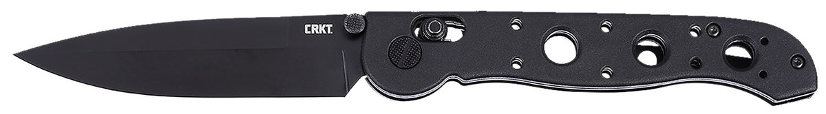 CRKT M16 EDC Spear Point 3.57" Black EDP D2 Steel Folding Knife Black Grivory Handle M16-03XK