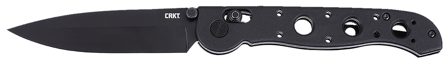 CRKT M16 EDC Spear Point 3.57" Black EDP D2 Steel Folding Knife Black Grivory Handle M16-03XK