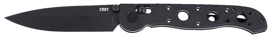 CRKT M16 EDC Spear Point 3.57" Black EDP D2 Steel Folding Knife Black Grivory Handle M16-03XK
