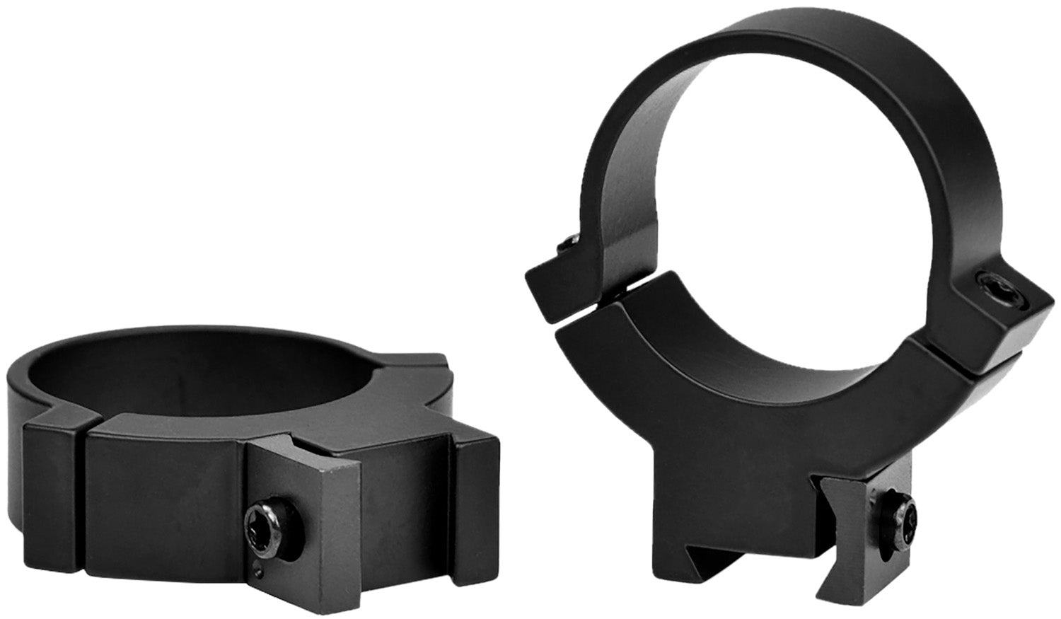 Warne Rimfire 30mm Tube High 70/30 Horizontal Split Steel Scope Rings 732M 3/8"/11mm Dovetail