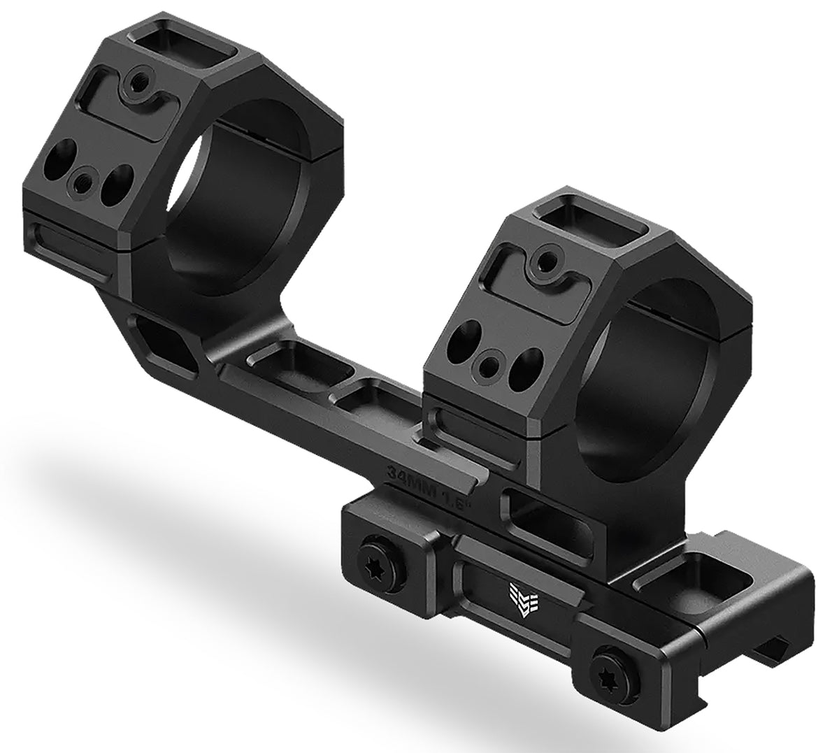 Swampfox Optics 30mm Hostile Engagement One-Piece Picatinny Scope Mount Matte Black