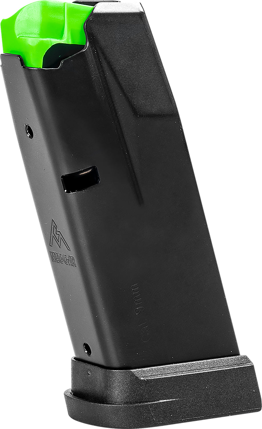 Mec-Gar MGHC1200A 9mm Luger 12rd Black Steel Pistol Magazine for Springfield Hellcat