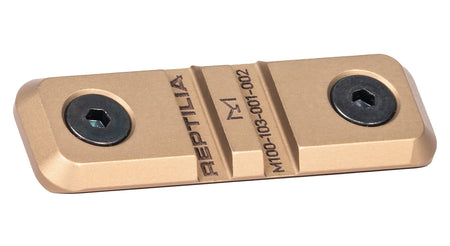 Reptilia LLC 100280 7075-T6 Aluminum Low Profile M-LOK Handguard Rail Mount, FDE