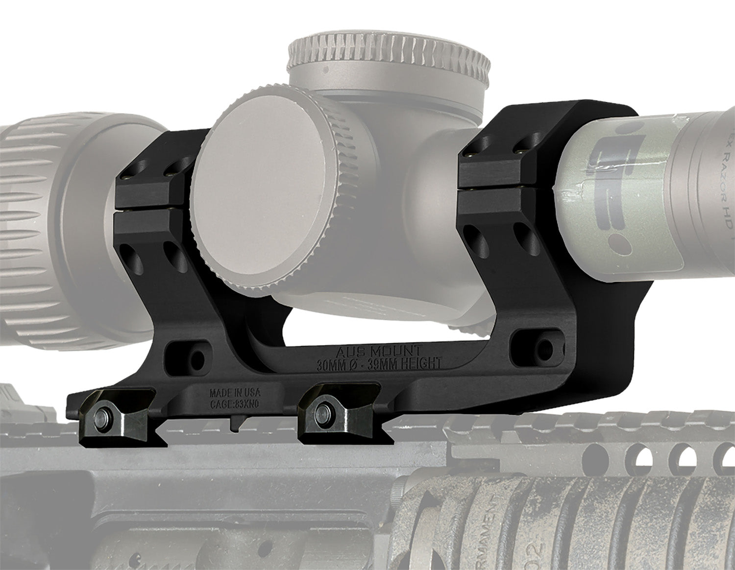 Reptilia 100116 30mm AUS Optic Mount Black Anodized 1913 Picatinny Rail Mount