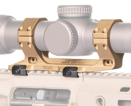 Reptilia 100155 34mm AUS Optic Mount Flat Dark Earth Anodized 1913 Rail Mount