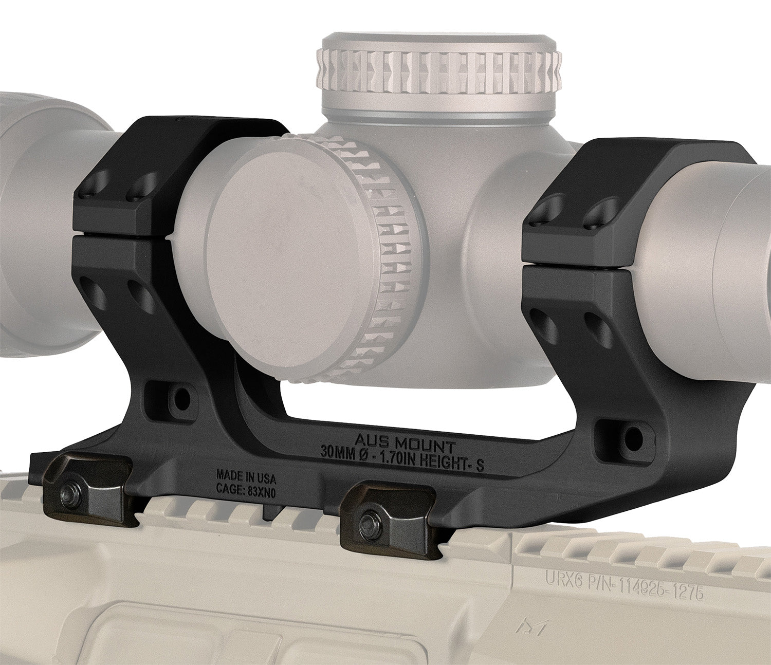 Reptilia 100238 30mm 1.70 Inch Bore Height AUS Optic Mount Black Anodized Picatinny