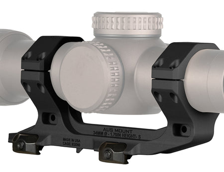 Reptilia 100240 34mm 1.70 Inch Bore Height AUS Optic Mount Black Anodized Picatinny