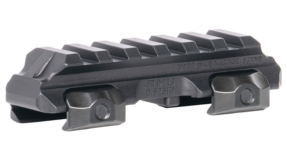 Reptilia 100271 RMU 6 Slot Black Aluminum Picatinny Rail Optic Mount