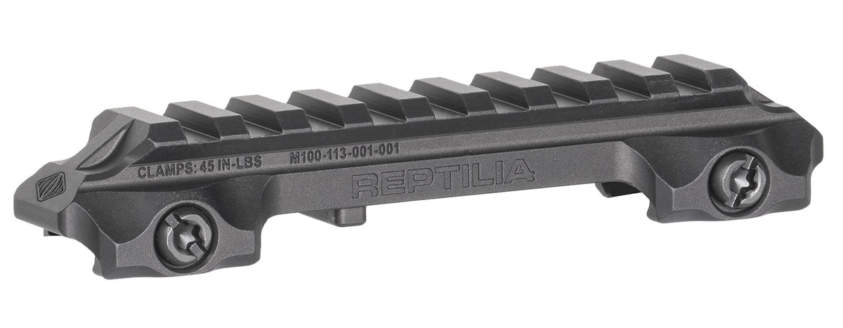 Reptilia 100270 RMU 9 Slot Black Aluminum Picatinny Rail Optic Mount