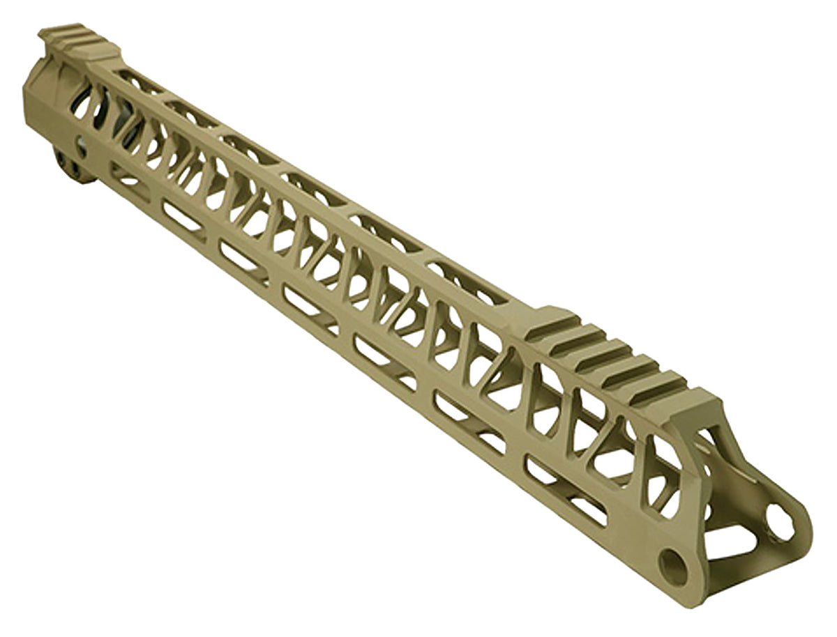 Timber Creek Ultralight Enforcer 15" Flat Dark Earth Aluminum AR-15 Handguard with Picatinny Sections