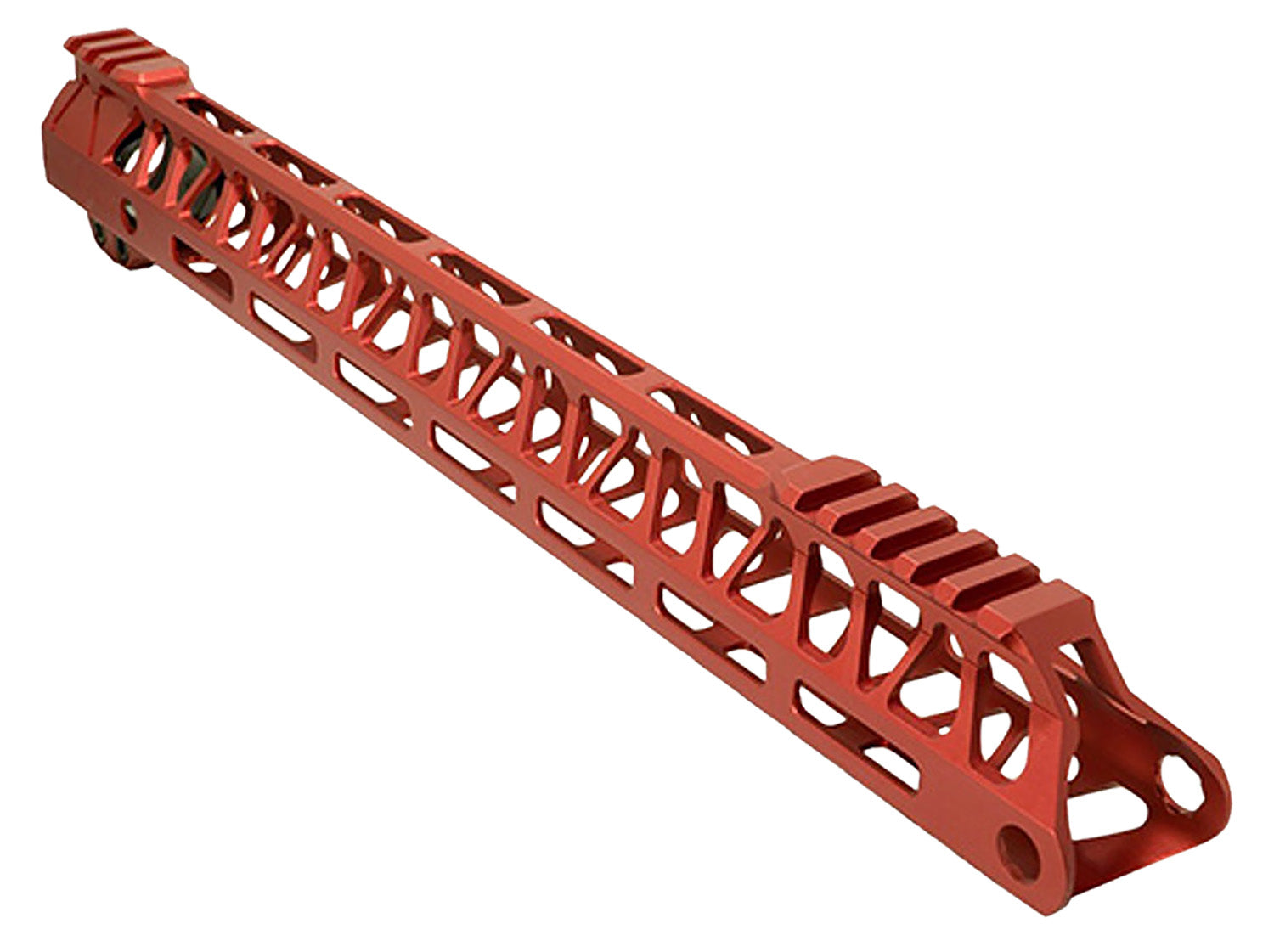Timber Creek Ultralight Enforcer 15" Red Aluminum AR-15 Handguard with Picatinny Sections