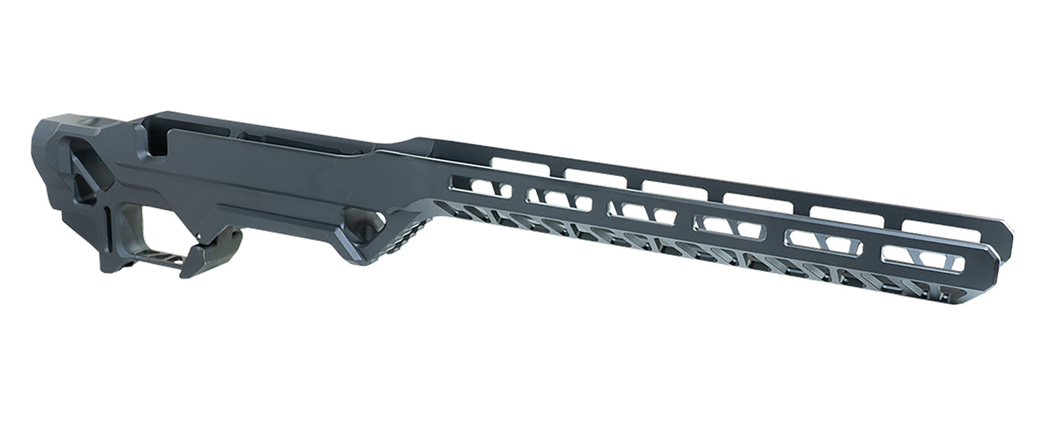 Timber Creek Outdoors ERCR7SABL Black Aluminum Enforcer Chassis for Rem700 Short Action
