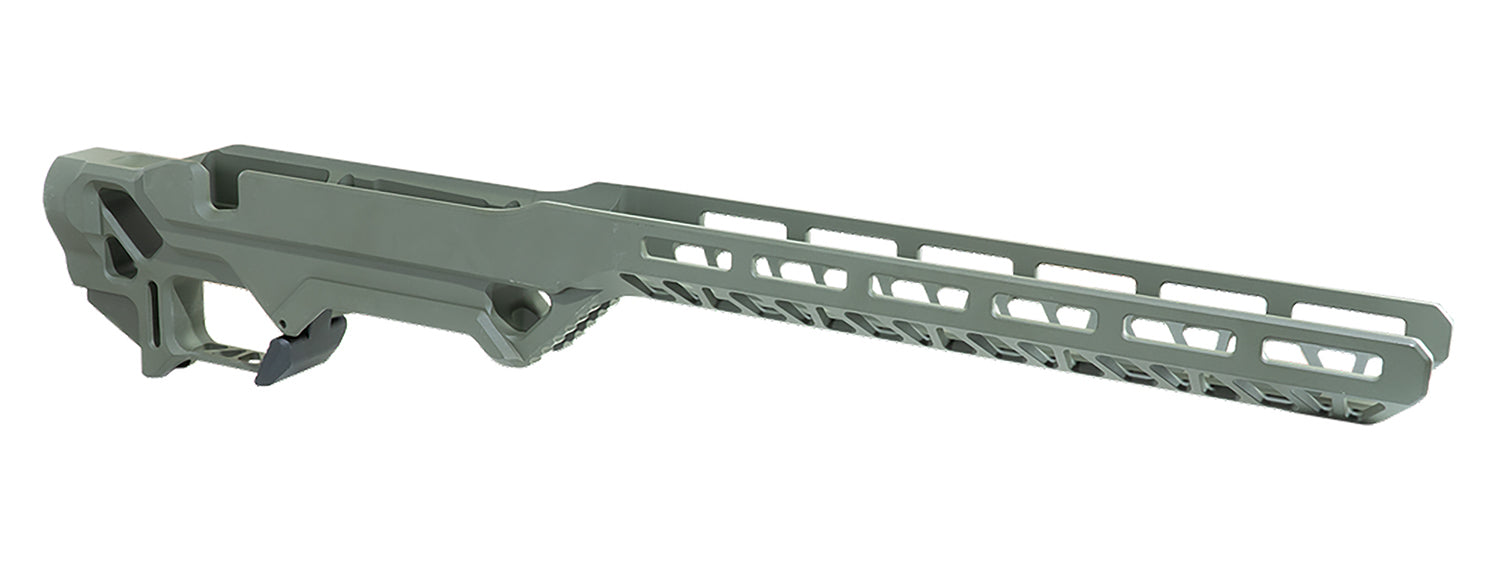 Timber Creek Outdoors ERCR7SAOD OD Green Aluminum Enforcer Chassis for Rem700 Short Action