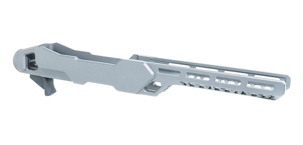 Timber Creek Enforcer Skeletonized Ruger 10/22 Chassis Tungsten Aluminum MSR Buffer Tube Compatible