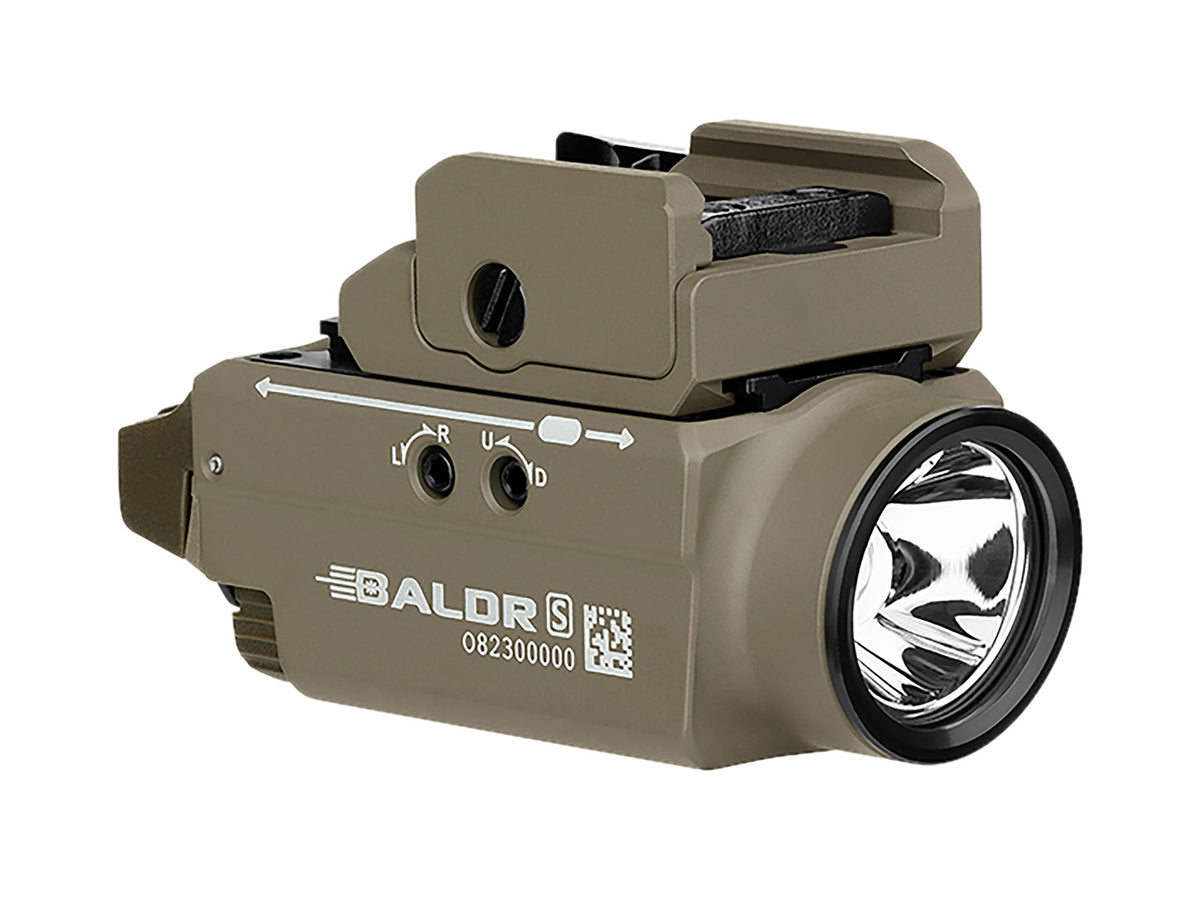 Olight Baldr S BL FDE 800 Lumens Green Laser Combo Tactical Rail-Mount Flashlight